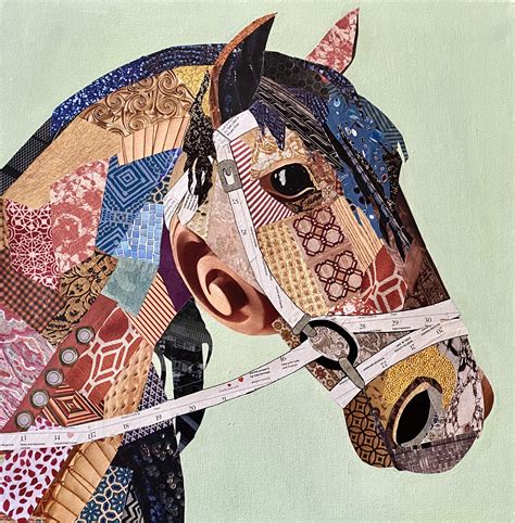 My horse | Horse painting, Face collage, Equestrian art