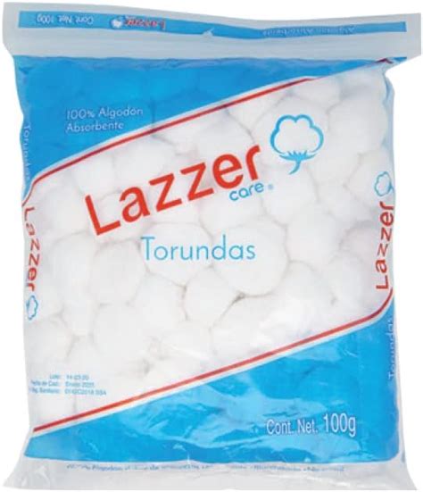 Lazzer Care Algodon Torunda Gr Piezas Amazon Mx Belleza