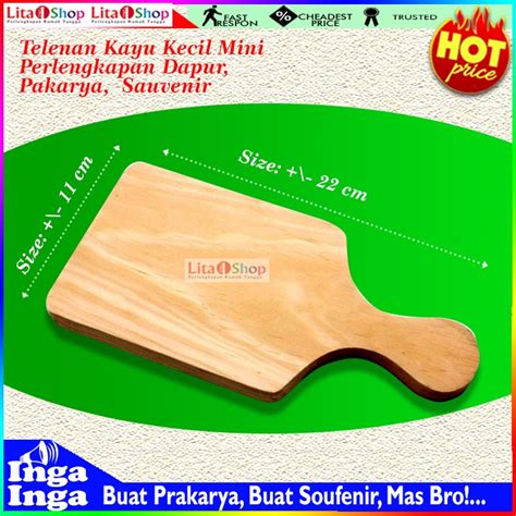 Jual Telenan Kayu Mini Bisa Di Pakai Dapur Atau Souvenir Shopee