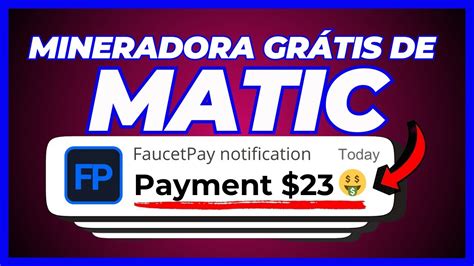 NOVA MINERADORA DE MATIC GRATUITA PAGANDO DIRETO NA FAUCETPAY Ganhar