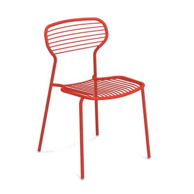 Chaise Empilable Apero Emu Rouge Made In Design