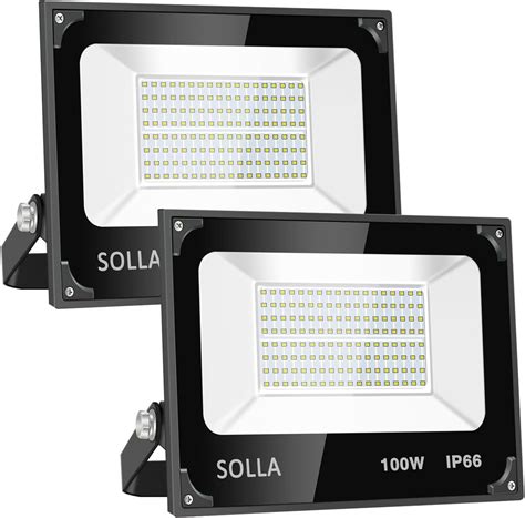 Pack W Led Flood Light Solla Lm K Warm White Exterior