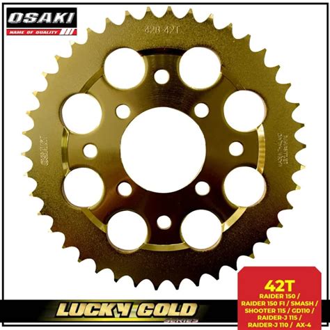 Osaki T Lucky Gold Sprocket For Raider Raider Fi Smash