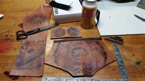 Torins Tutorials Steampunk Leather Ink Transfer Steampunk Leather