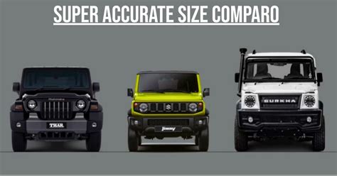 Maruti Suzuki Jimny Vs Mahindra Thar Vs Force Motors Gurkha 4X4 SUVs In