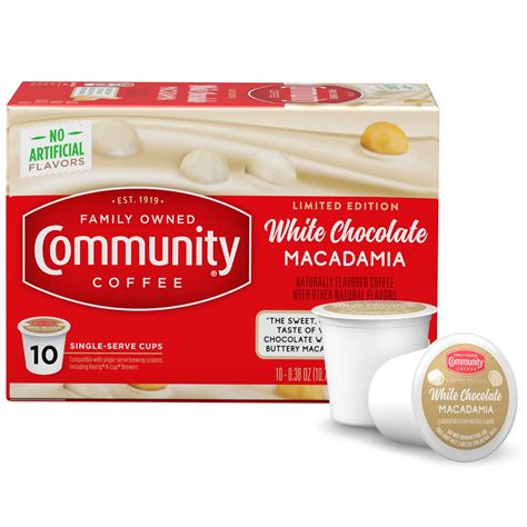 Community Coffee Limited Edition White Chocolate Macadamia 10 Count