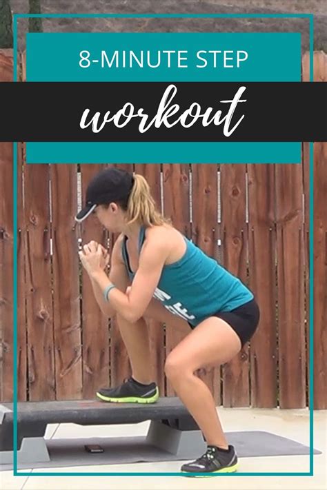 8 minute fun & effective step workout - cardio exercises HIIT workout