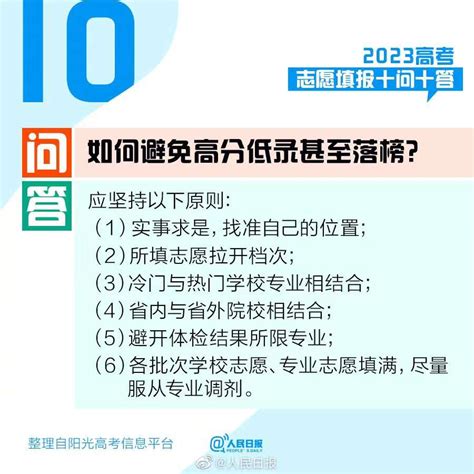 考生和家长，2023高考志愿填报十问十答