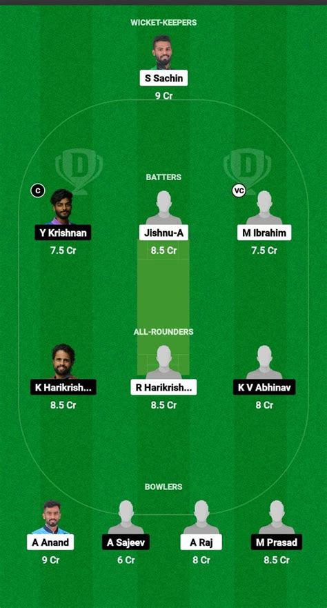 PAL Vs KOY Dream11 Prediction Today Match NSK Trophy Kerala T20