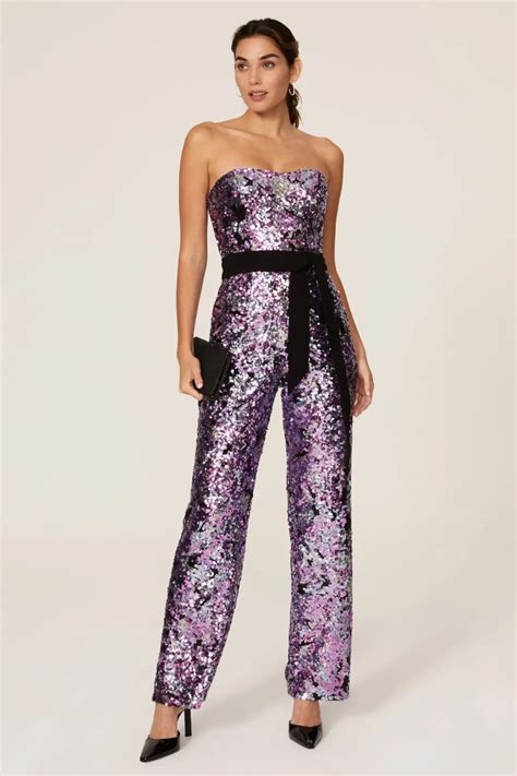 Dress The Population Andy Sequin Jumpsuit Artofit