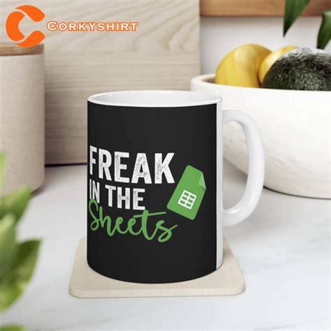 Funny Excel Freak In The Sheets Mug Print Corkyshirt