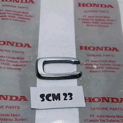 Emblem Logo Huruf C Honda Fi New Scoopy Donat 2021 2022 Original