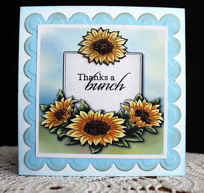 Inspired By Stamps: Sunflower Thank You Cards