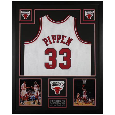 Scottie Pippen Signed Custom Framed Jersey (Fanatics) | Pristine Auction