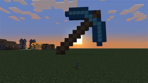 Pixel Art: Diamond Pickaxe! - Creative Mode - Minecraft: Java Edition ...