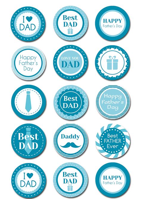 Happy Fathers Day Cake Topper Printable