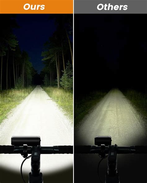 Bright Bike Light For Night Riding 9000 Lumen Bicycle Light High Beam