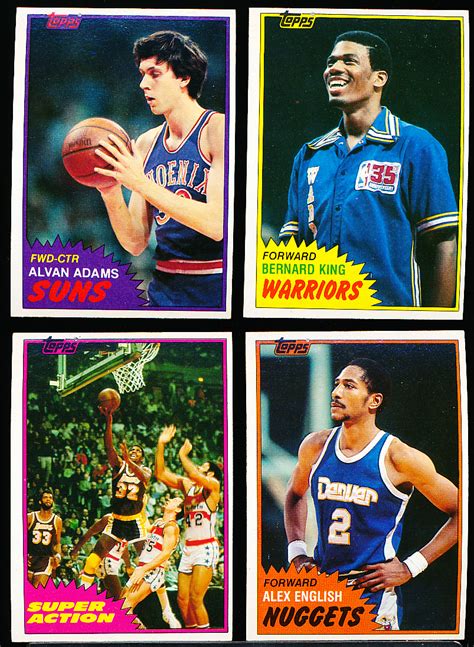 Lot Detail 1981 82 Topps Basketball 50 Asst West Cards