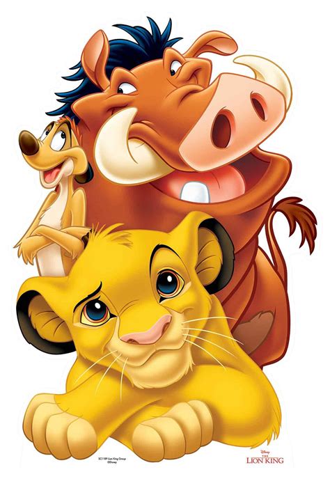 König der Löwen Pappaufsteller Simba, Timon und Pumbaa | Le roi lion ...