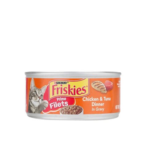 Purina Friskies Prime Filets Chicken Tuna Wet Cat Food 156g