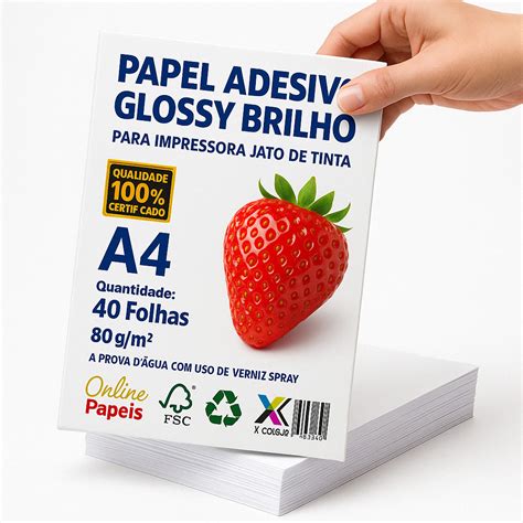 Papel Impressão Adesivo