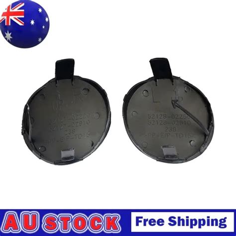 2X CAR FRONT Bumper Tow Hook Cover Eye Cap Unprimed For Toyota 2007