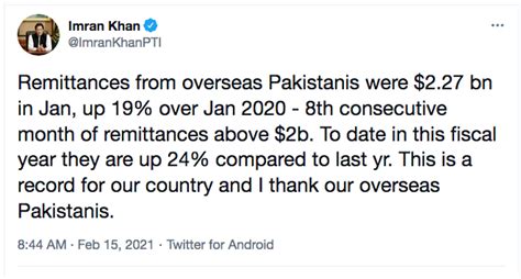 Imran Khan Thanks Overseas Pakistanis For Sending Record 2b