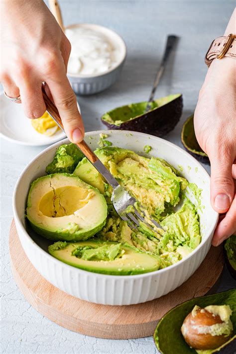 Avocado Eier Salat Leckerer Brotaufstrich