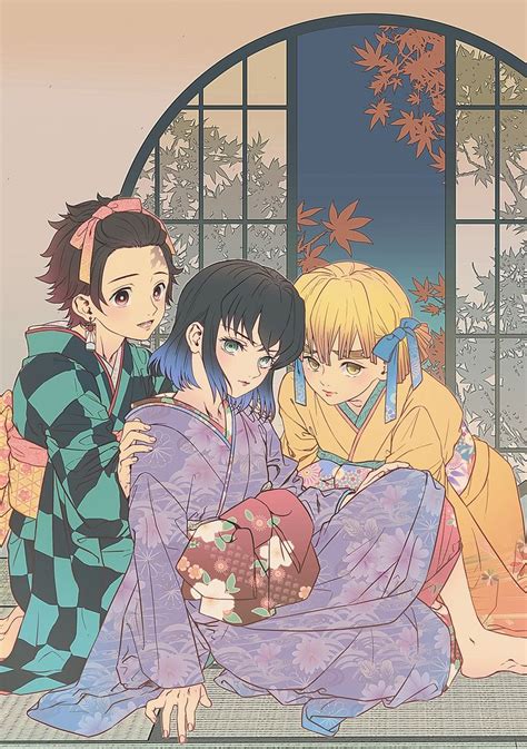 Save And Follow Tanjiro Kamado • Zenitsu Agatsuma • Inosuke Hashibira • Demon Slayer Seni