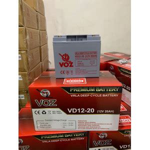 Jual Voz VRLA Deep Cycle 12V 20Ah Aki Kering Baterai Battery 12 V 20 Ah