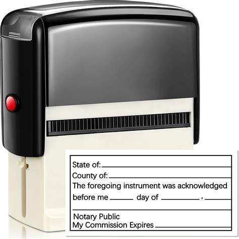 Amazon Sinload Notary Acknowledgement Stamp Self Inking Notary