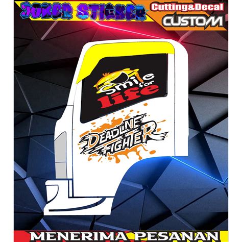 Jual Sticker Pintu Samping Kaca Pintu Kabin Giga Canter Elf Ragasa