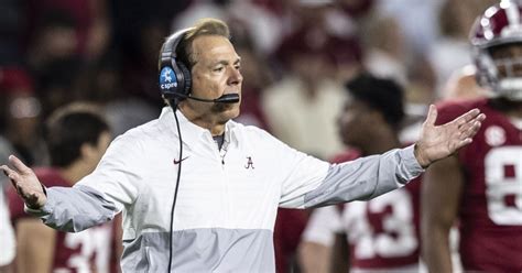 Alabama head coach Nick Saban details why he's had less sideline ...