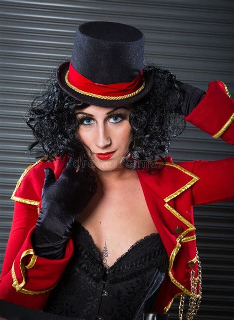 Circus Ringmaster Woman Stock Image Image Of Attractive 61825481