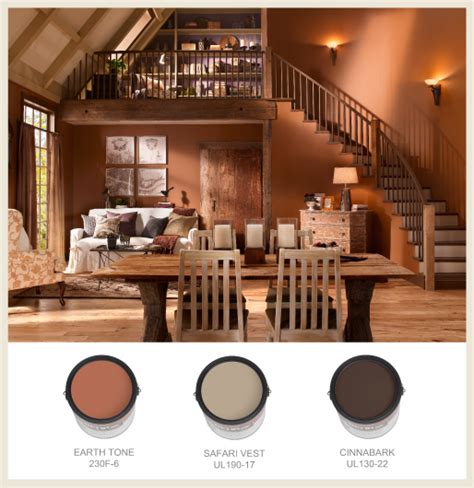 Terra-Cotta-color-walls-with-cans-frame - Colorfully BEHR