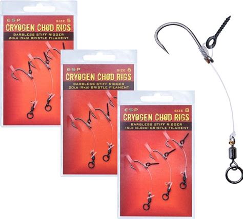 ESP Onderlijnen Cryogen Chod Rigs Barbless ESP Bol