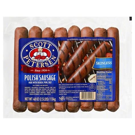 Scott Petersen Polish Sausage Skinless 40 Oz Delivery Or Pickup Near