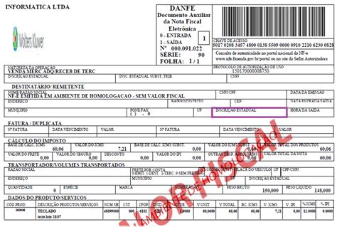 E Porque Na Emiss O De Uma Nf Para Pessoa F Sica O Campo Inscri O