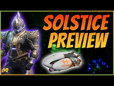 Destiny 2 Solstice 2023 Armor Weapon Start Date And More