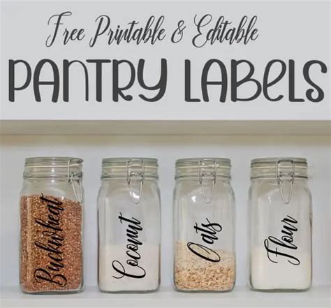 Free Printable Pantry Labels Edit Online And Print At Home