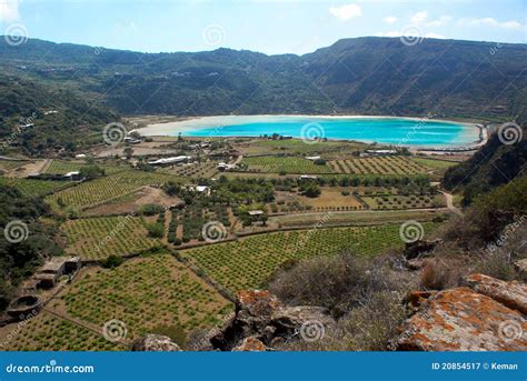 Lake Of The Mirror Of Venus Pantelleria Stock Image Image Of Italia