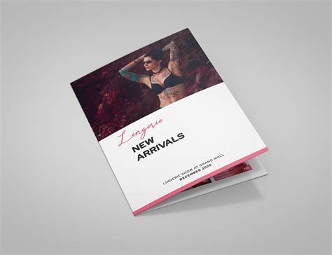 Lingerie Store Bifold Brochure On Behance