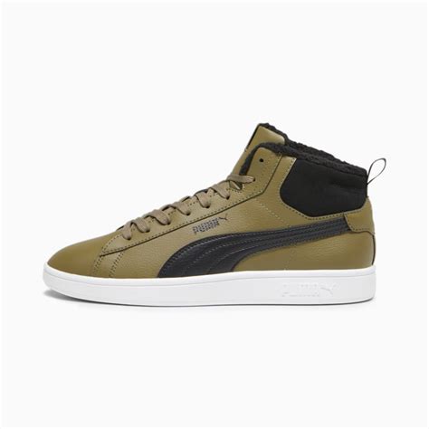 Кросівки Smash 3 0 Mid WTR Sneakers Колір Зелений Olive Drab PUMA