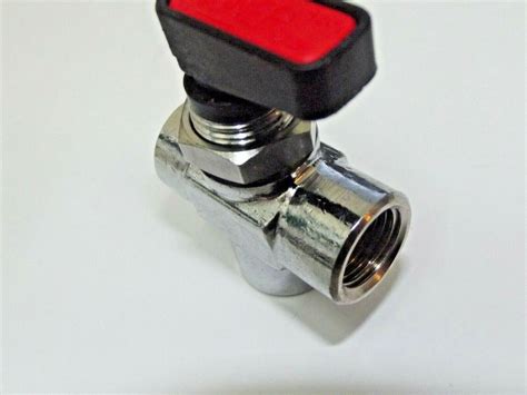 L PORT MINI BALL VALVE 1 4 Bsp Aignep 6700 1 4 Nickel Plated Brass Air