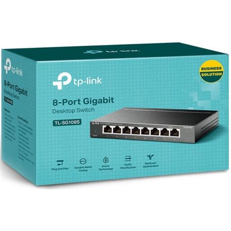 Switch Tp Link Tl Sg S Portas Gigabit Smart Managed Metal