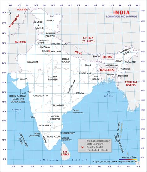 Latitude And Longitude World Map With Cities