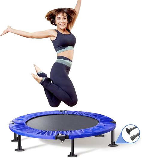 Bcan 48 Foldable Mini Trampoline Fitness Rebounder With