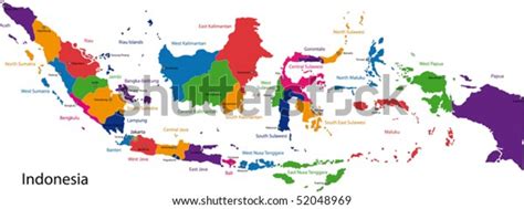 Indonesia Region Map Photos and Images & Pictures | Shutterstock