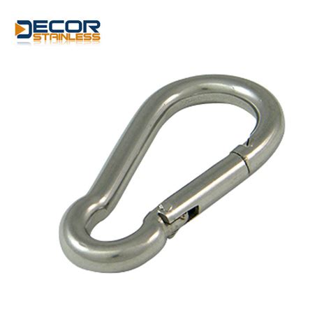 Stainless Steel Carabiner Spring Snap Hook - China Stainless Steel Carabiner Spring Snap Ho and ...