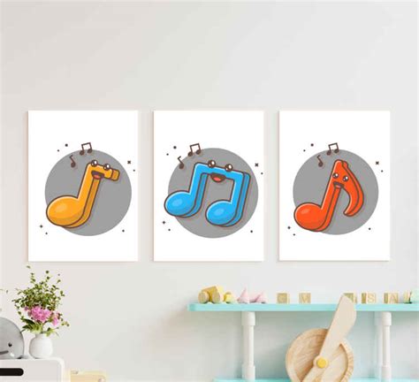 Musical notes Music canvas wall art - TenStickers